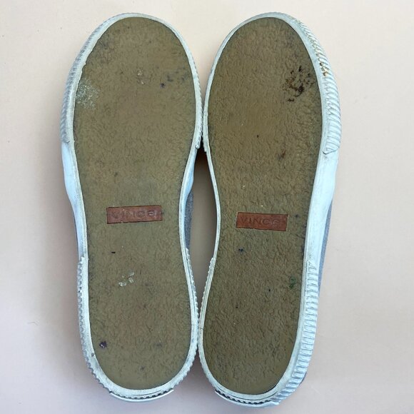 Vince Slip On Leather Sneakers Taupe Suede - Size 9.5 - Picture 10 of 10